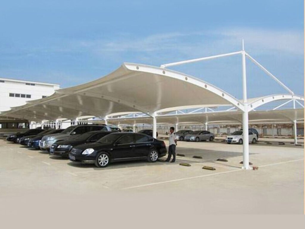Double Cantilever Car Parking Shades KSA (1)