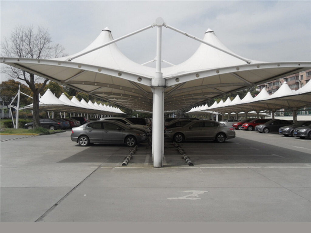 Double Cantilever Car Parking Shades KSA (2)